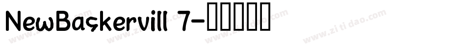 NewBaskervill 7字体转换